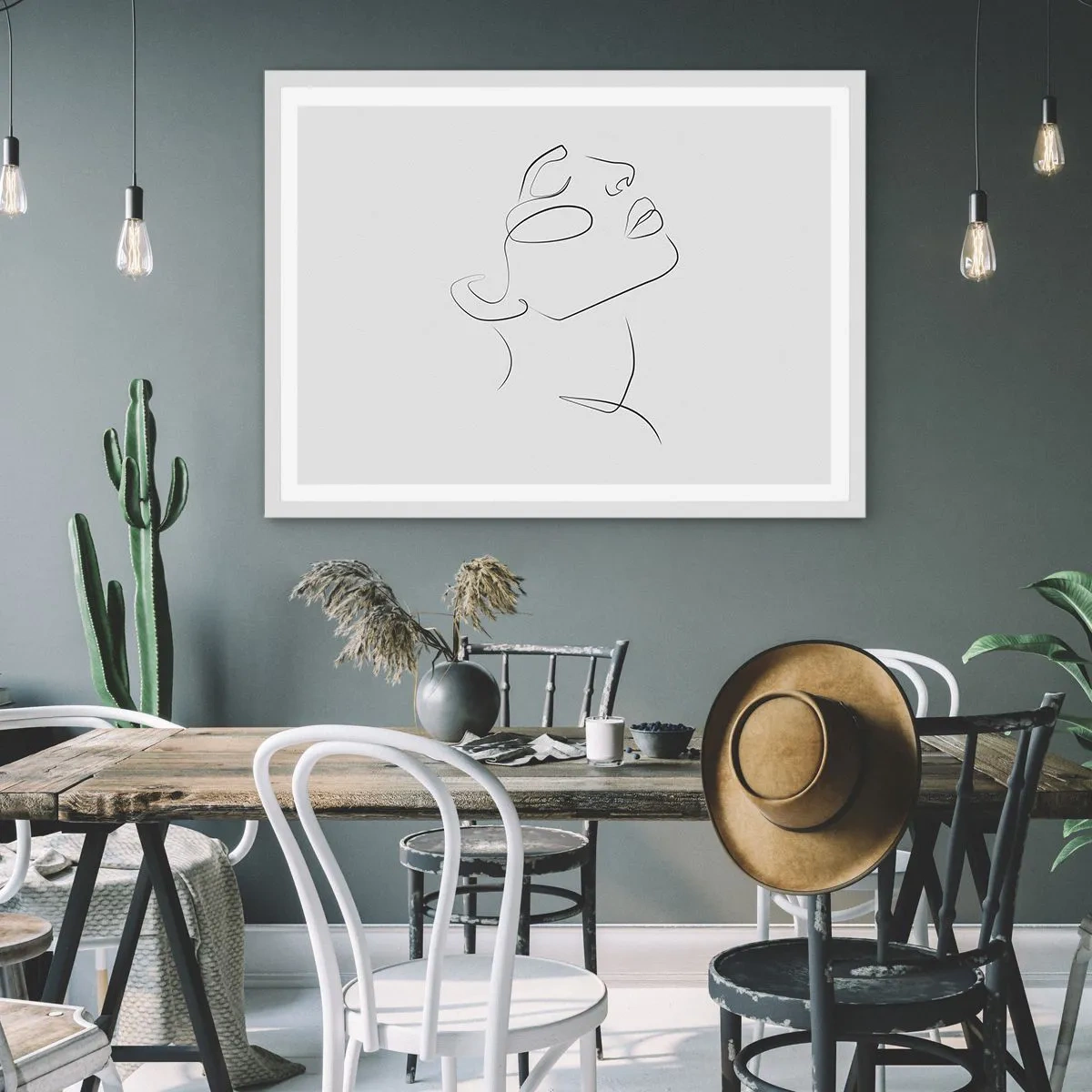 Plagát v bielom ráme - Meandre sna - 91x61 cm