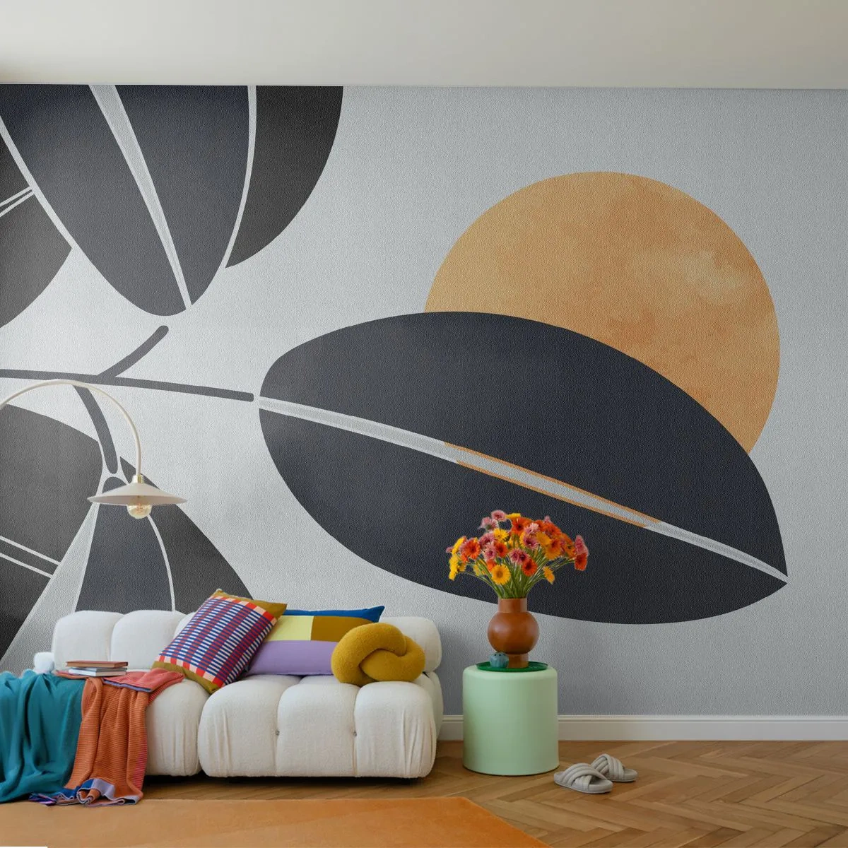 Fototapeta Premium Canvas - Deň horúceho leta - Botanika, Listy, Minimalizmus - 250x175 cm
