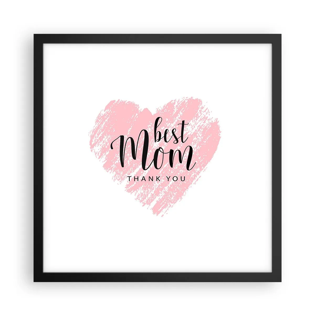 Plagát v čiernom ráme - Vždy pravá chvíľa - 40x40 cm