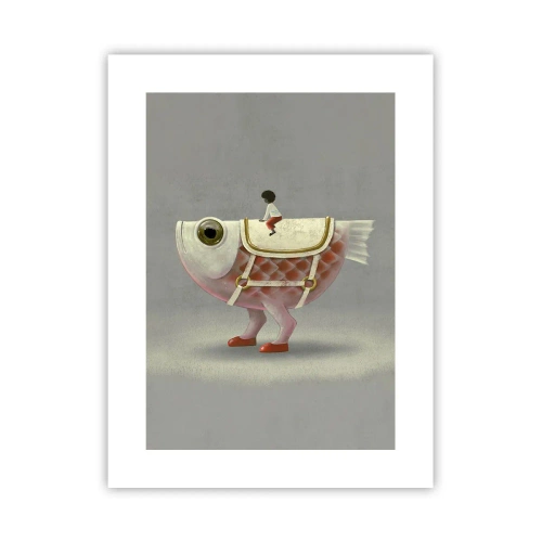 Plagát - Rybí jazdec - 30x40 cm