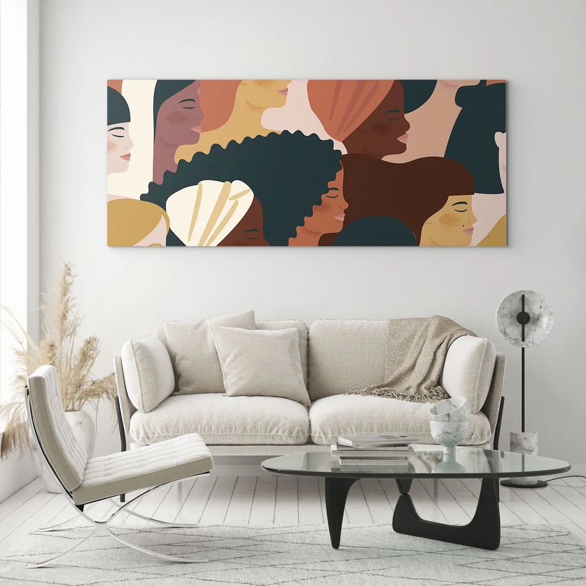 Obraz na skle - Iba ženskosť - 120x50 cm