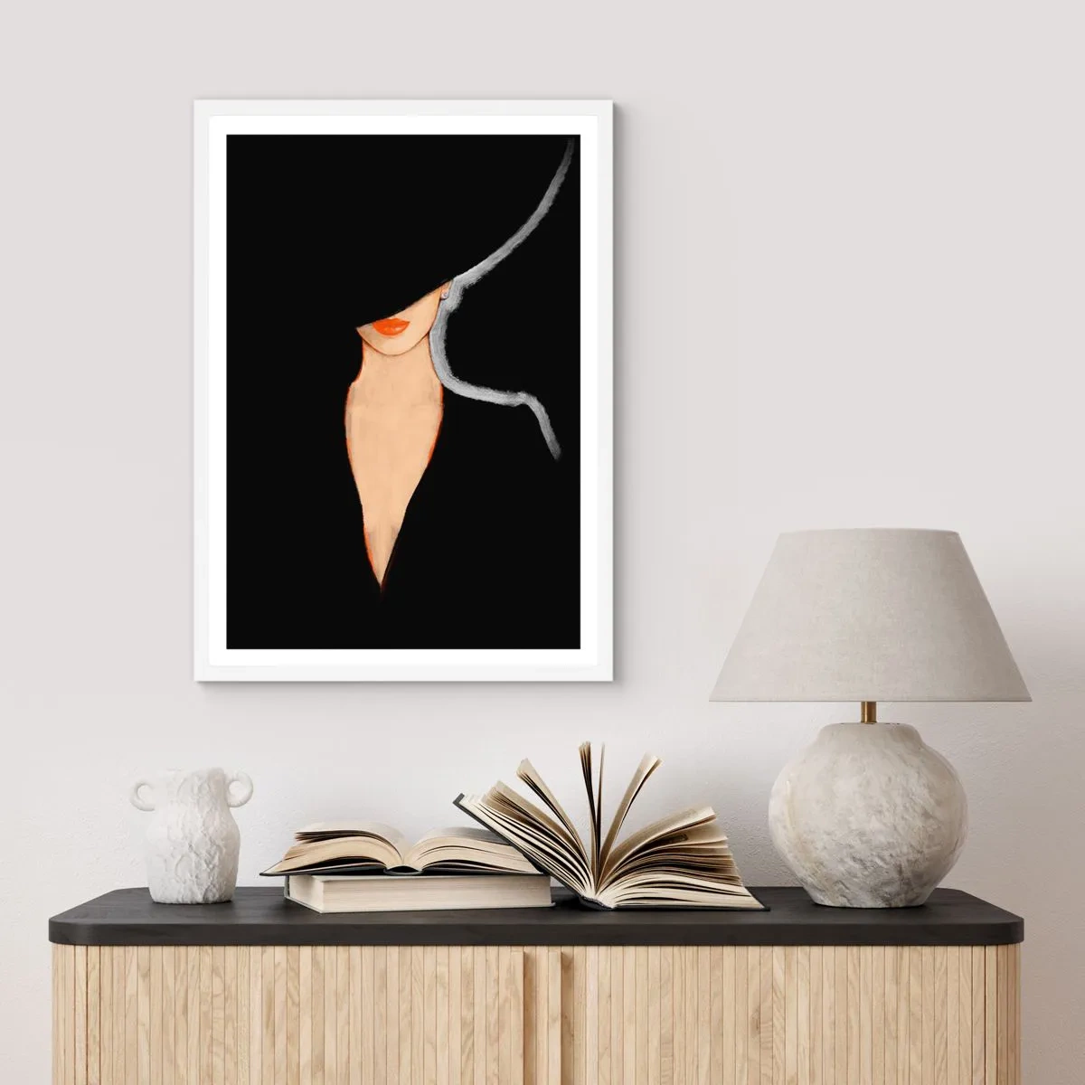 Plagát v bielom ráme - Elegancia a štýl - 61x91 cm