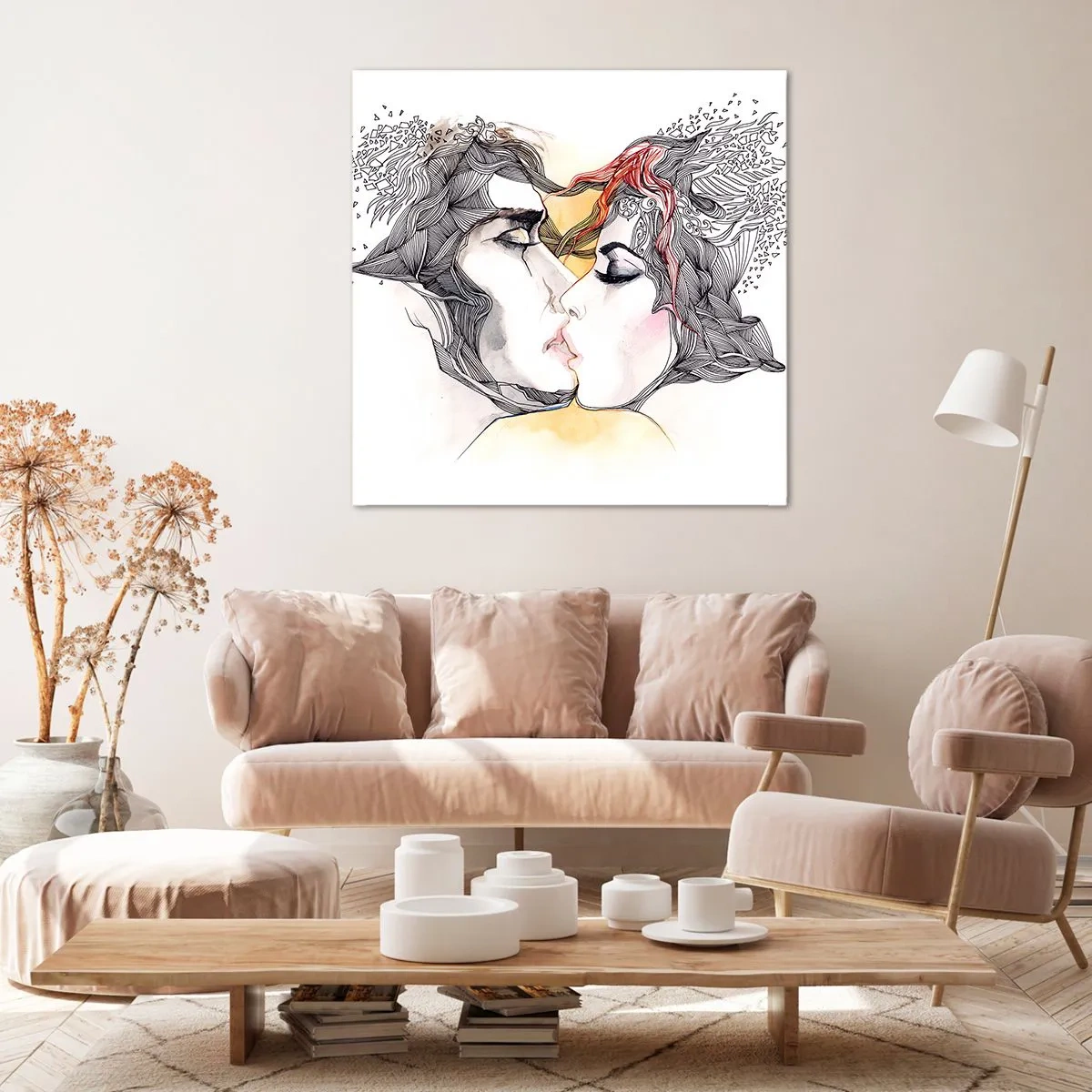 Obraz na plátne - Svet neexistuje - 70x70 cm