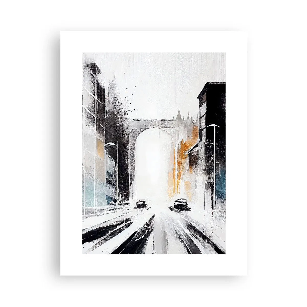 Plagát - Štúdia mesta: architektúra a pohyb - 30x40 cm