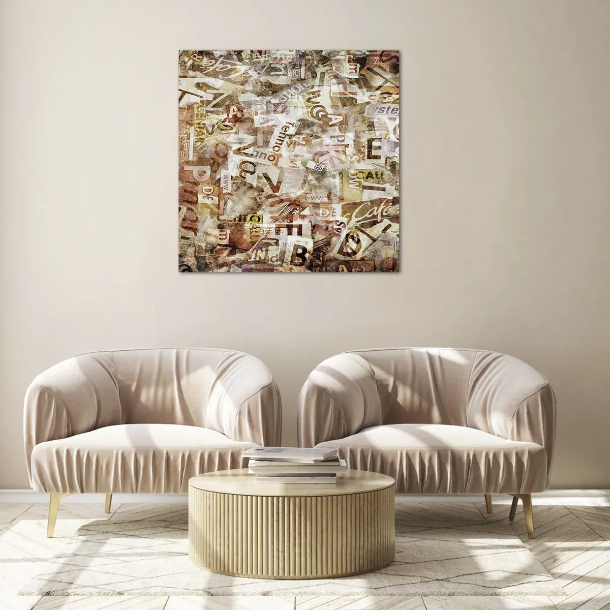 Obraz na skle - Táraniny - 70x70 cm