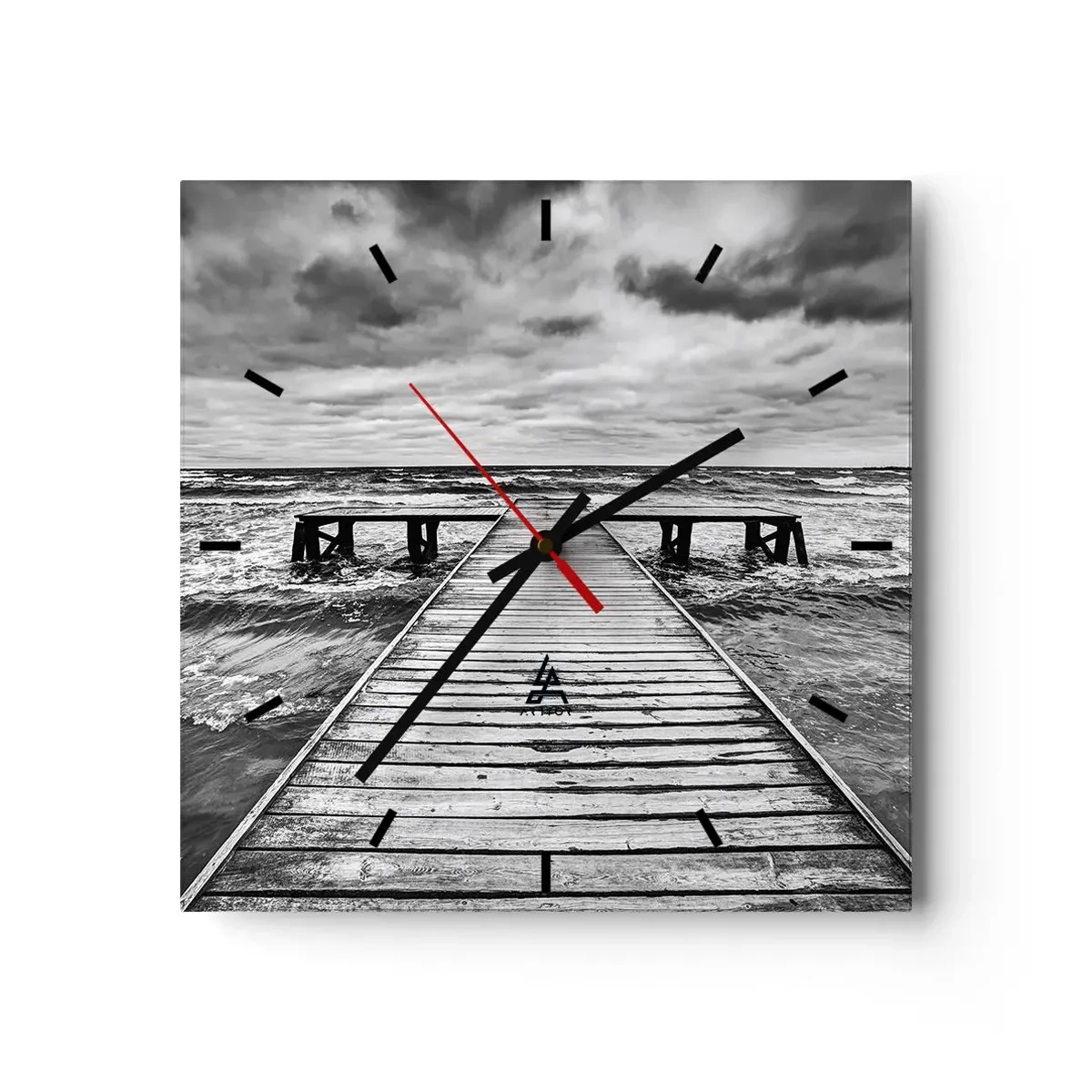 Nástenné hodiny - Čakám na vietor, čo rozfúka… - 40x40 cm