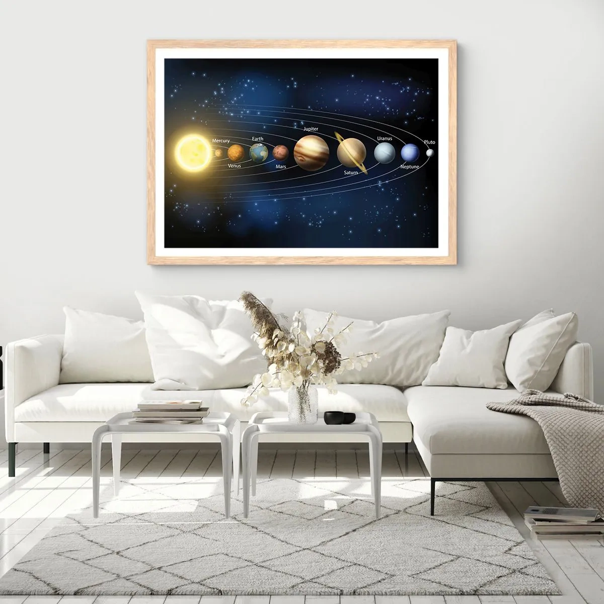 Plagát v ráme zo svetlého duba - Jedna z desiatich - 70x50 cm