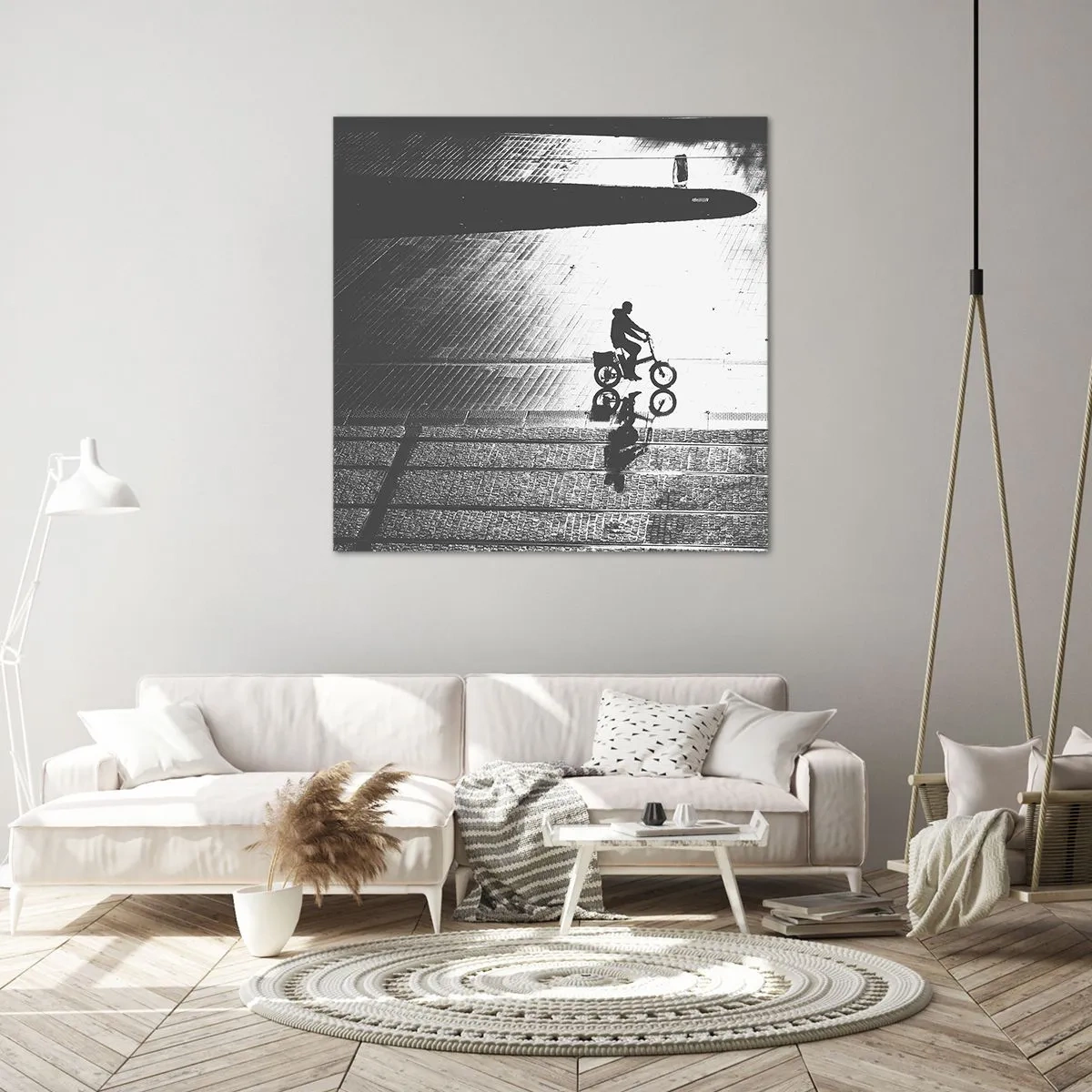 Obraz na plátne - Dopredu, cez mesto - 50x50 cm