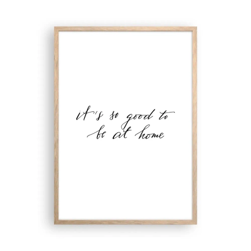 Plagát v ráme zo svetlého duba - Celá pravda - 50x70 cm