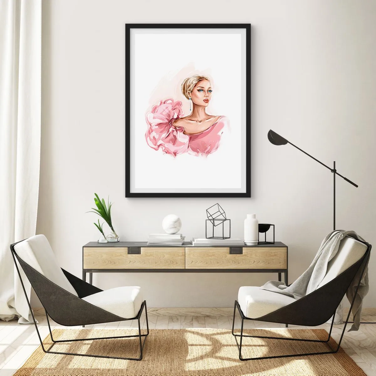 Plagát v čiernom ráme - Ako maľovaná… - 61x91 cm