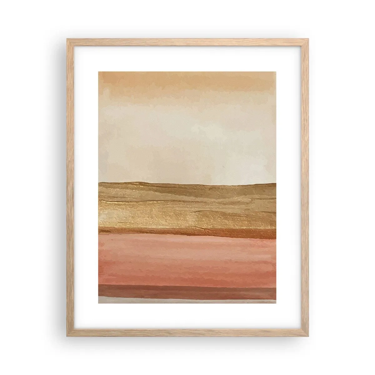 Plagát v ráme zo svetlého duba - Vertikálna kompozícia - 40x50 cm