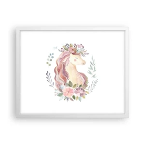 Plagát v bielom ráme - Pozvánka do ríše rozprávok - 50x40 cm