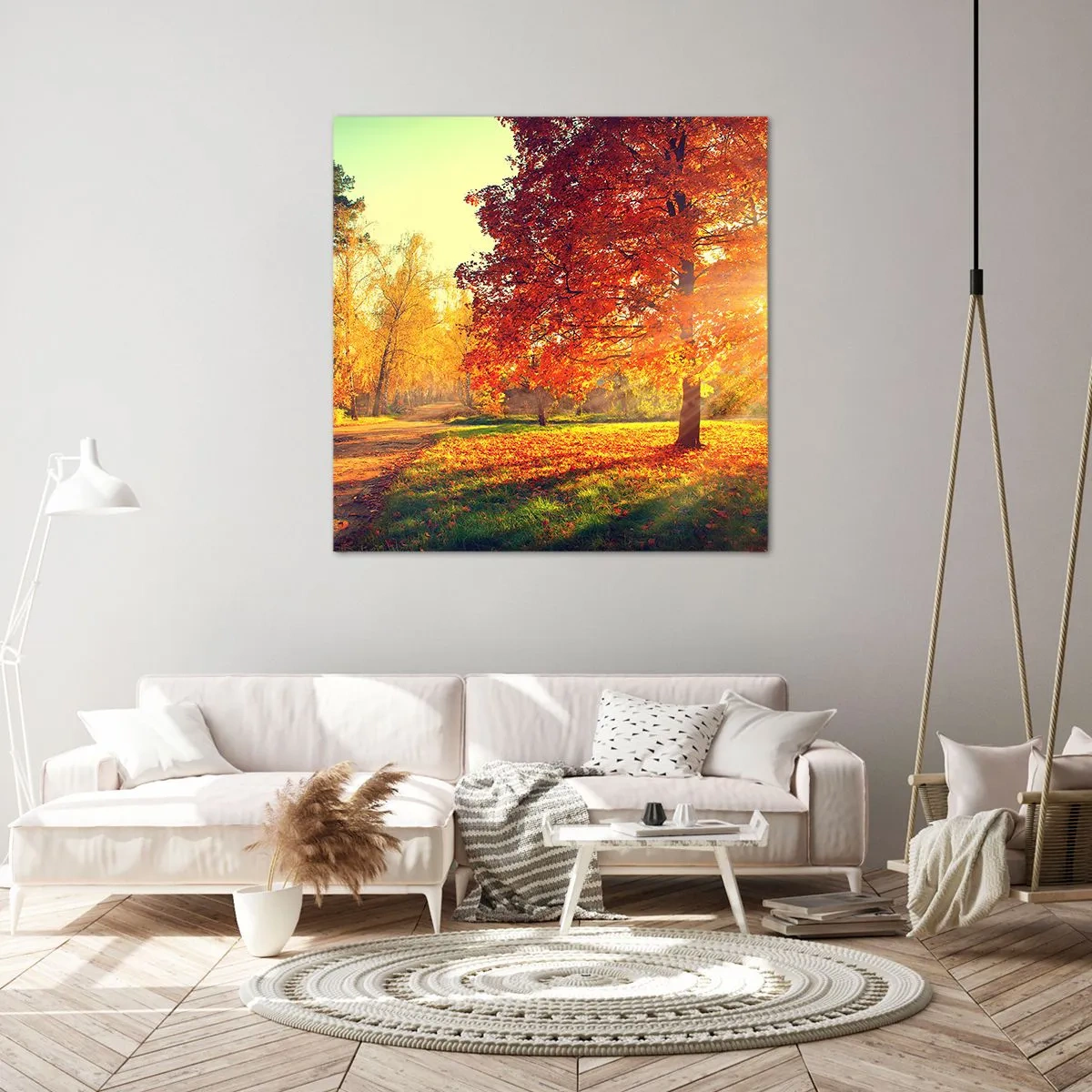 Obraz na plátne - Červené je krásne - 50x50 cm