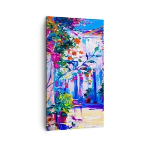 Obraz na plátne - Impresia - talianska ulička - 45x80 cm