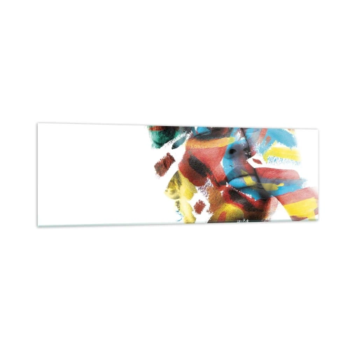 Obraz na skle - Pestrá osobnosť - 160x50 cm