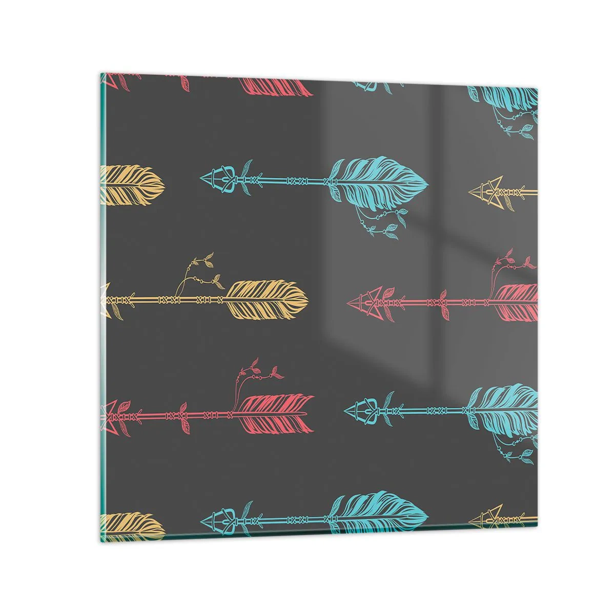 Obraz na skle - Do jednej rady - 40x40 cm