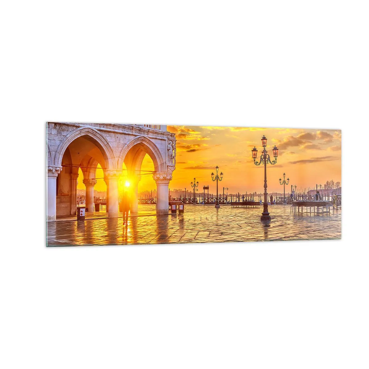 Obraz na skle - Kde sú všetci? - 140x50 cm