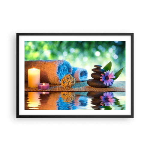 Plagát v čiernom ráme - Čas pre telo - 70x50 cm