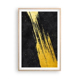 Plagát v ráme zo svetlého duba - Skok do hyperpriestoru - 61x91 cm