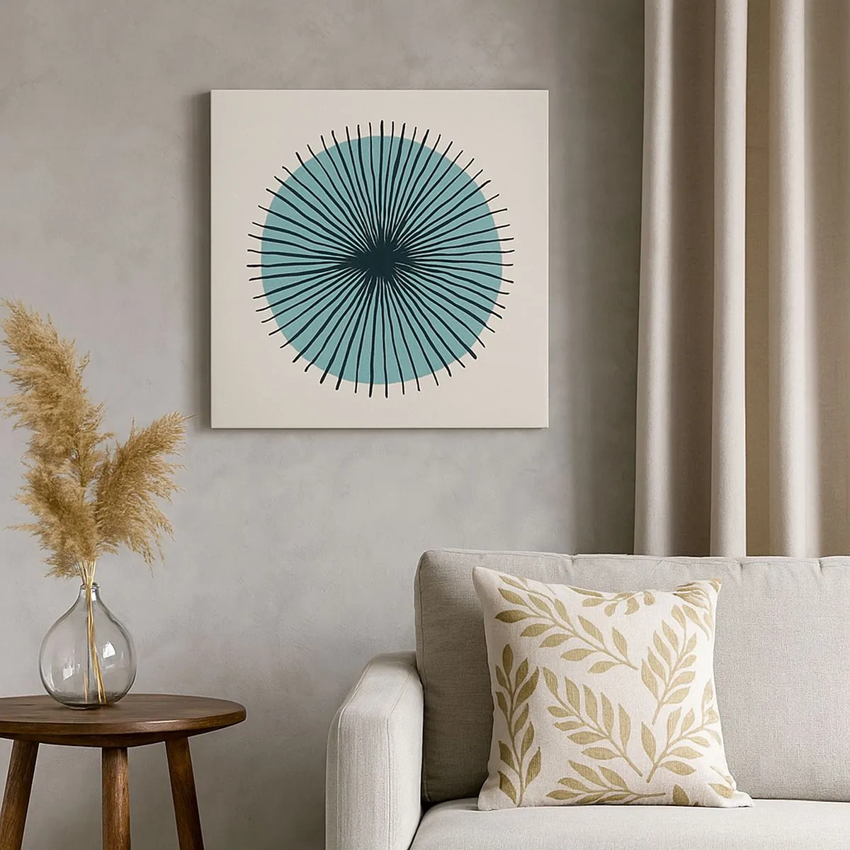 Obraz na plátne - Žiariaca modrá - 30x30 cm