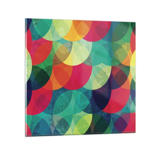 Obraz na skle - Vstúpiť do dúhy - 70x70 cm