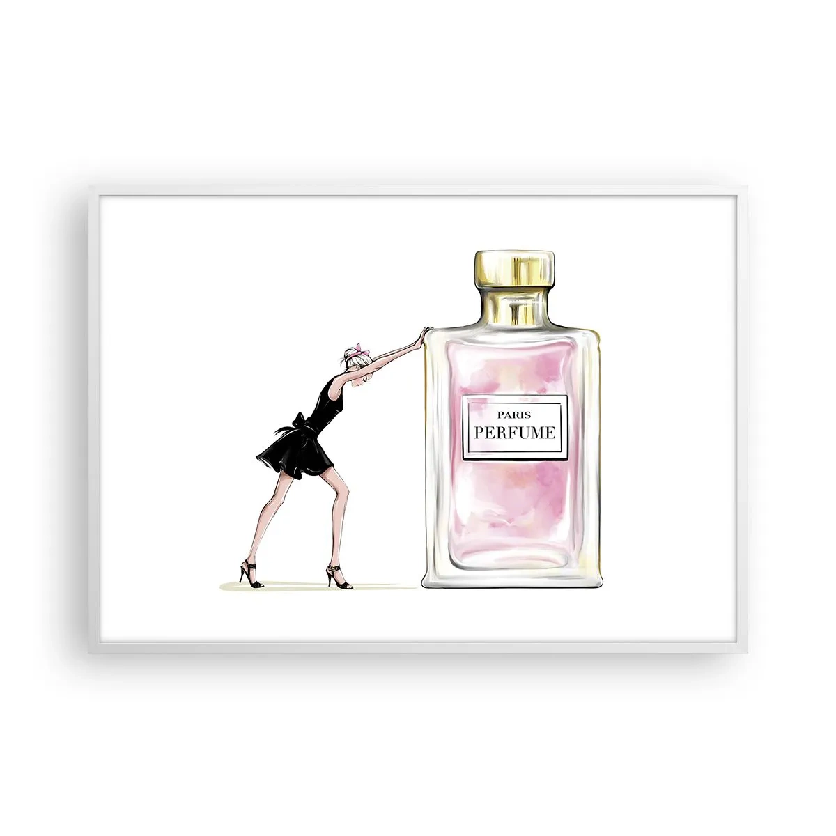 Plagát v bielom ráme - Podstata ženskosti - 100x70 cm