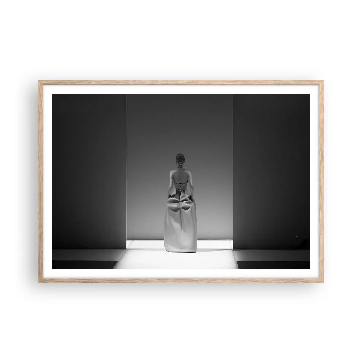 Plagát v ráme zo svetlého duba - Rafinovaná jednoduchosť - 100x70 cm