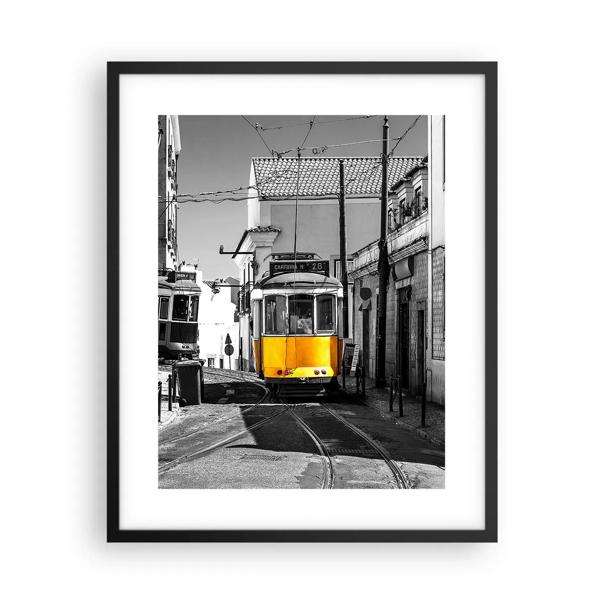 Plagát v čiernom ráme - Duch Lisabonu - 40x50 cm