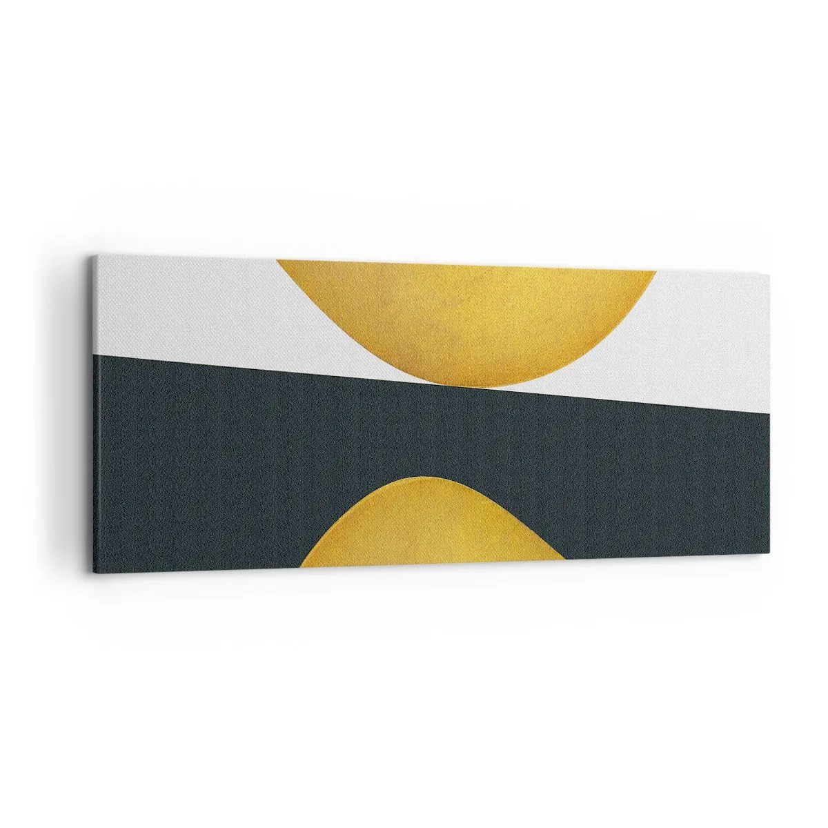 Obraz na plátne - Po prvé: zlato - 120x50 cm