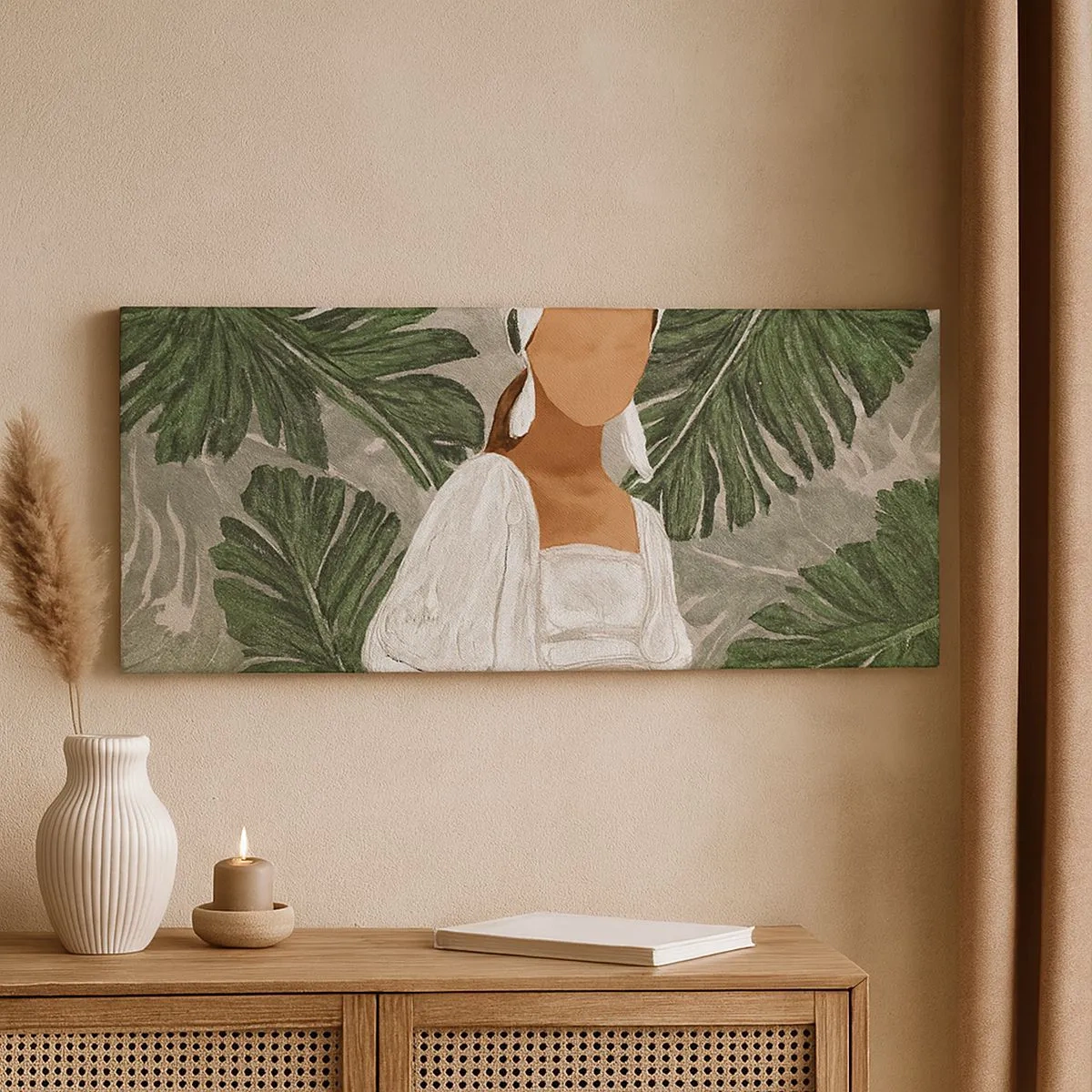 Obraz na plátne - Exotický portrét - 100x40 cm