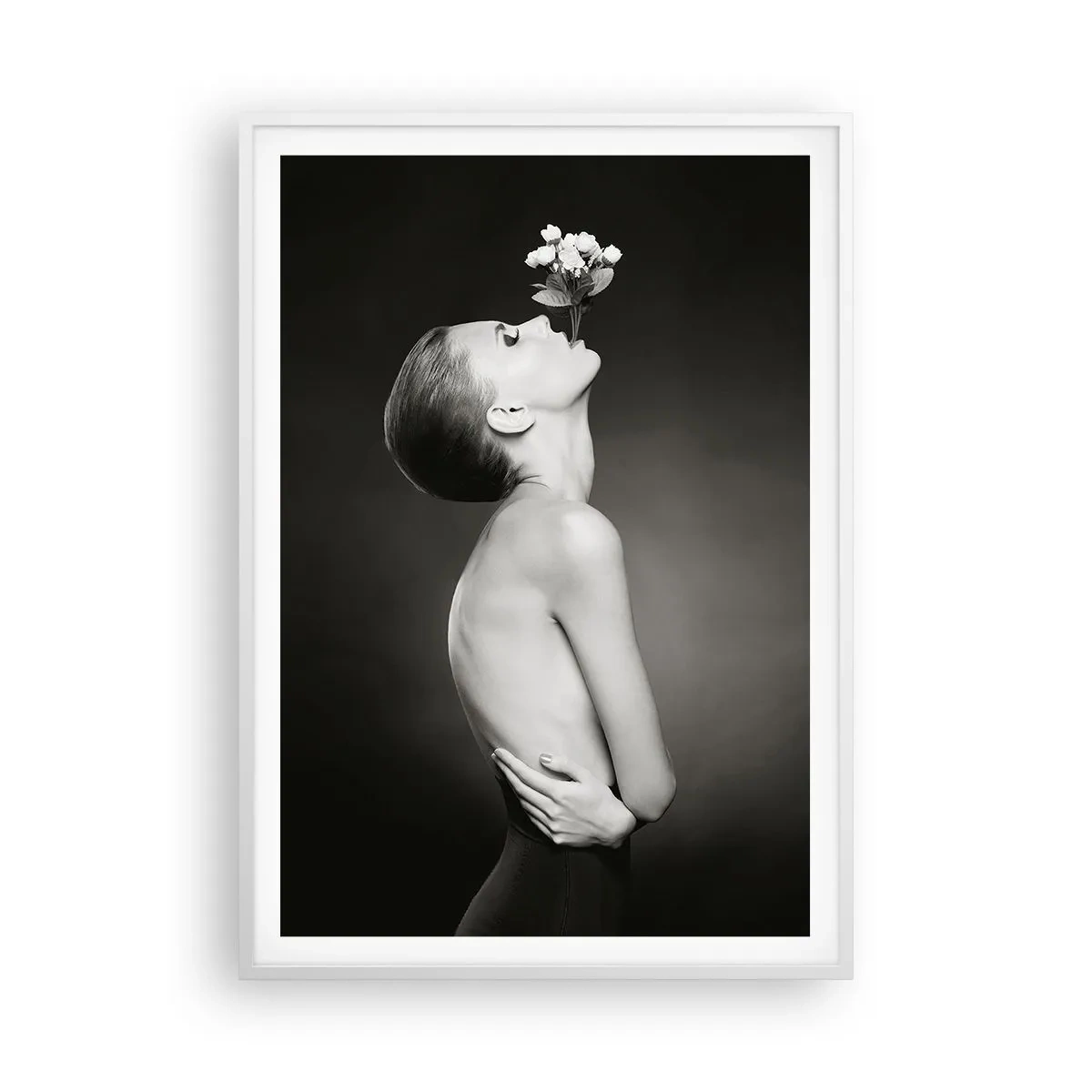 Plagát v bielom ráme - Excentrická elegancia - 70x100 cm