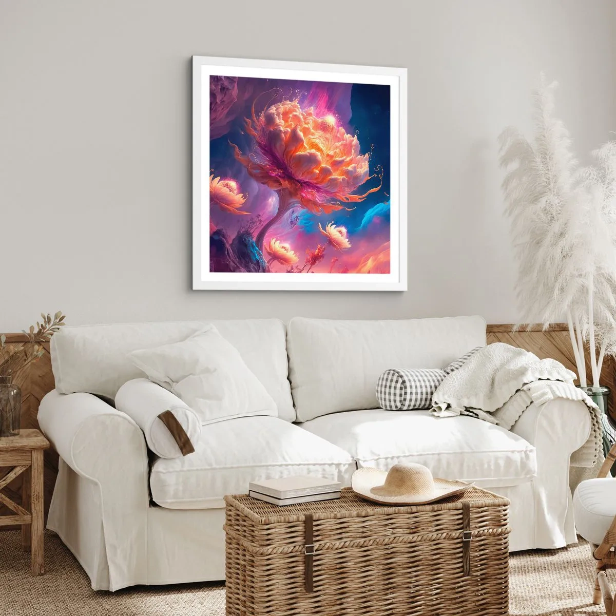 Plagát v bielom ráme - Iný svet - 60x60 cm