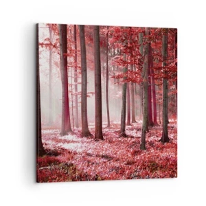 Obraz na plátne - Červená je rovnako krásna - 50x50 cm