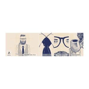 Vzorka Fototapeta Standard Eco - Veselý, mužský a módny - Muž, Abstrakcia, Rúra - 100x30 cm