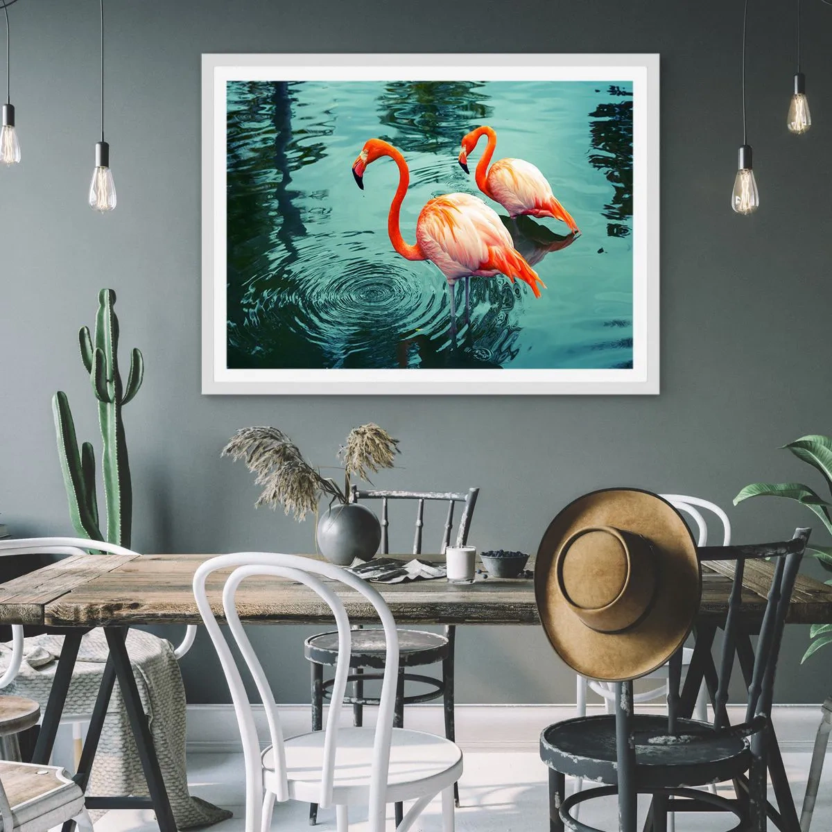 Plagát v bielom ráme - Teraz sme v móde - 70x50 cm