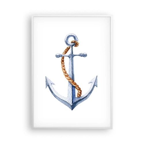 Plagát v bielom ráme - Ahoj, dobrodružstvo! - 70x100 cm