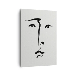 Obraz na plátne - Jednoduchý portrét - 70x100 cm