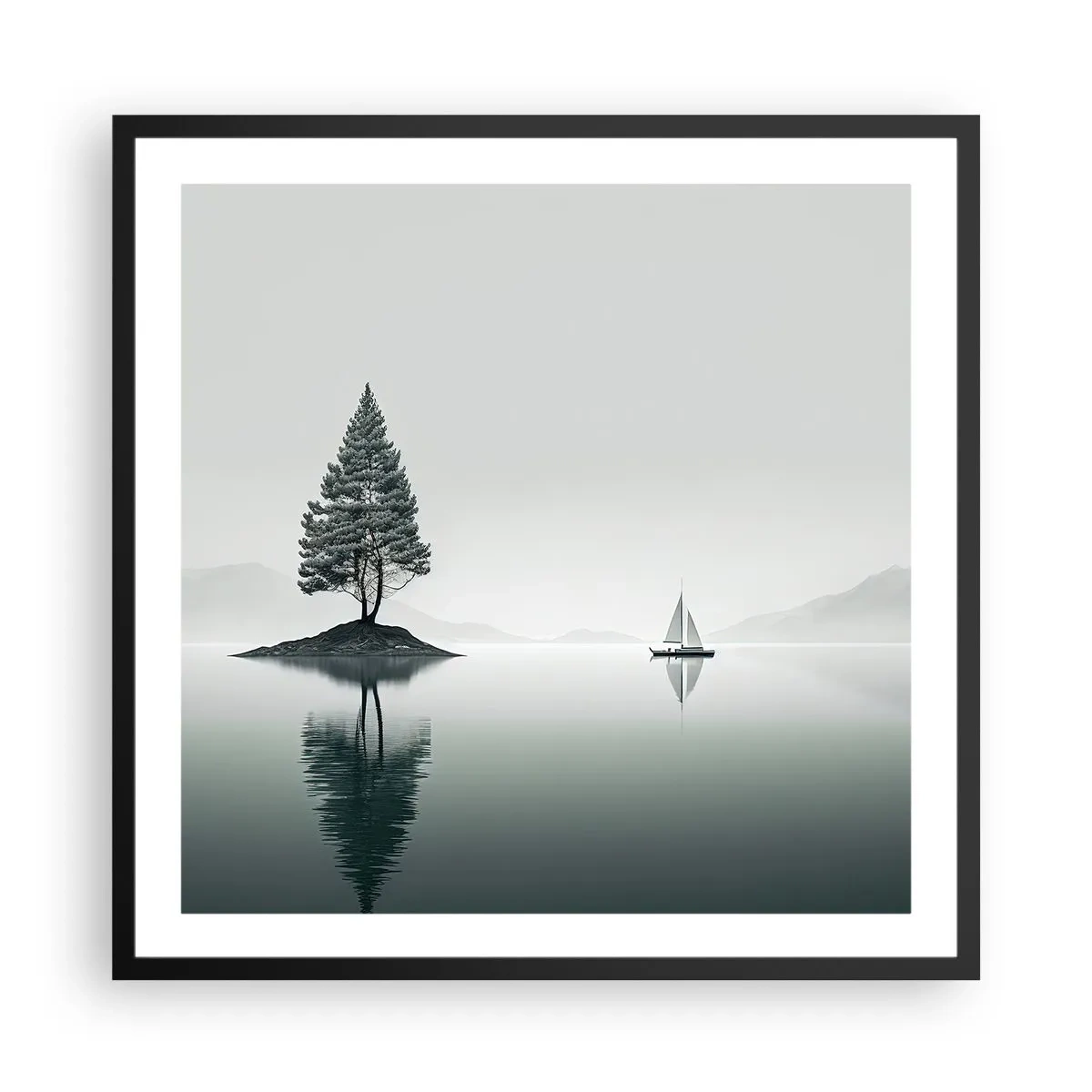 Plagát v čiernom ráme - Snívanie - 60x60 cm