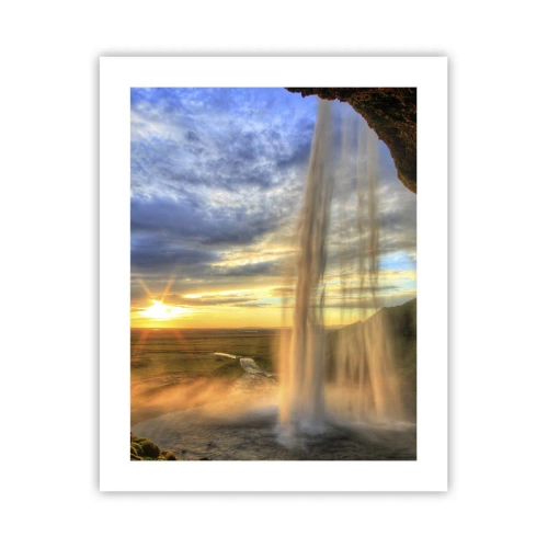 Plagát - Svet za závojom kvapiek  - 40x50 cm