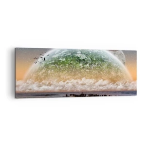 Obraz na plátne - A svet sa vynoril z vody - 140x50 cm