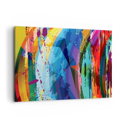 Obraz na plátne - Farebné závraty - 120x80 cm