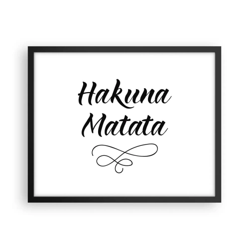 Plagát v čiernom ráme - Najlepšia rada - 50x40 cm