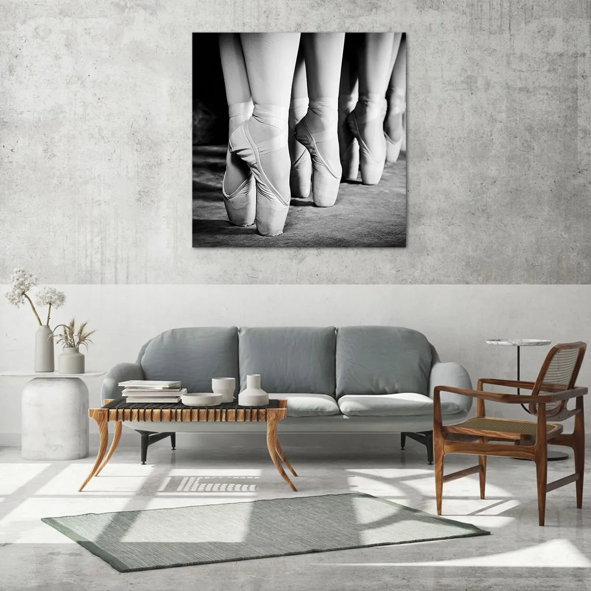 Obraz na skle - Spoločne, ľahko - 40x40 cm