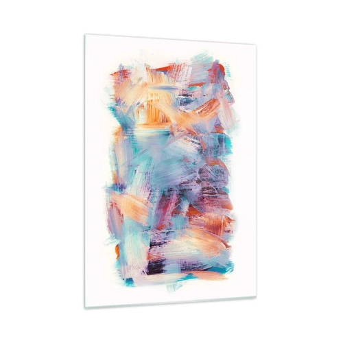 Obraz na skle - Farebný neporiadok - 50x70 cm