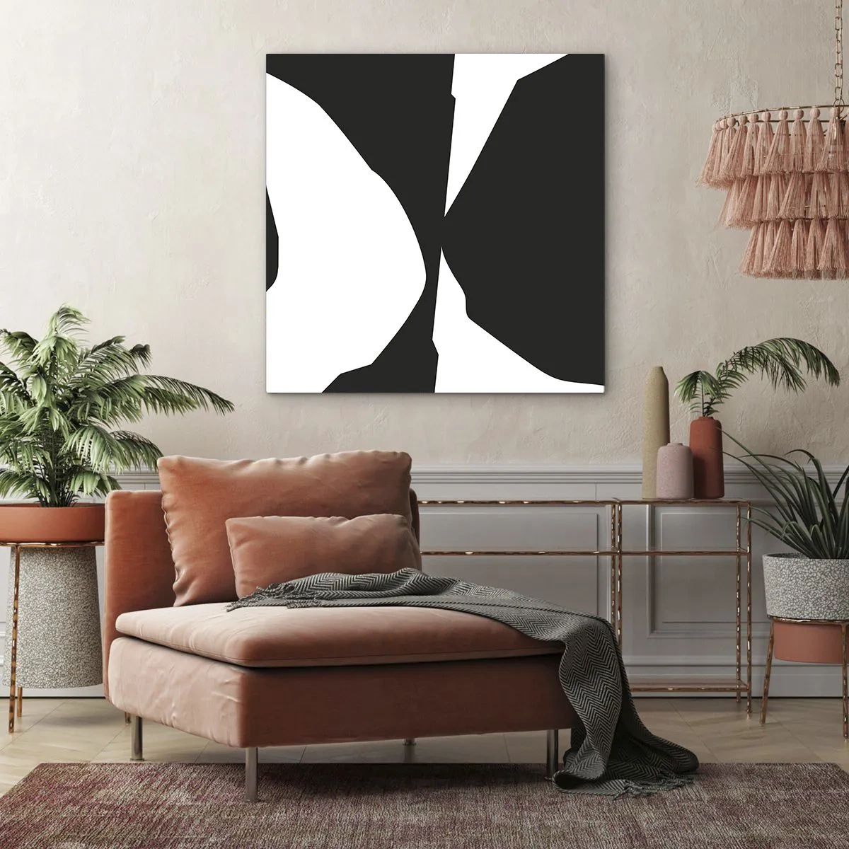 Obraz na plátne - Positive-negative - 70x70 cm