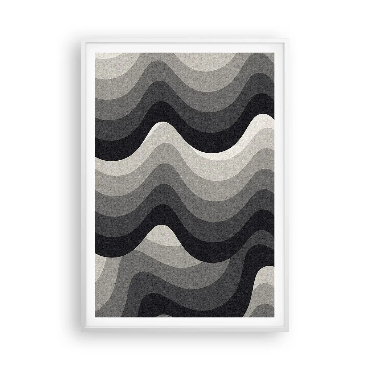 Plagát v bielom ráme - Vlna za vlnou - 70x100 cm