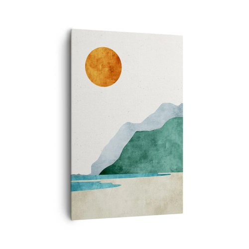 Obraz na plátne - Jednoducho ideálna krajina - 80x120 cm