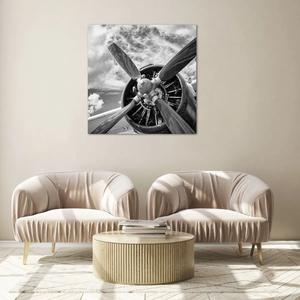 Obraz na skle - Dobyvateľ oblohy - 60x60 cm