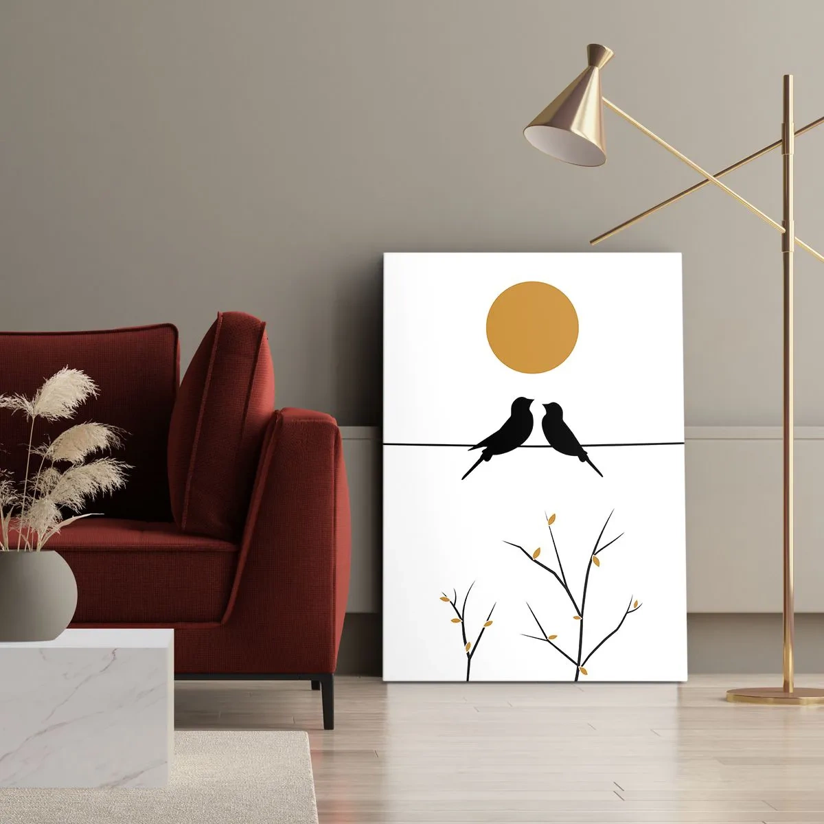 Obraz na plátne - Slávičí večer - 45x80 cm