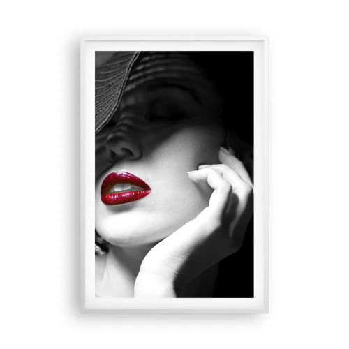Plagát v bielom ráme - Štúdia v šarlátovej - 61x91 cm